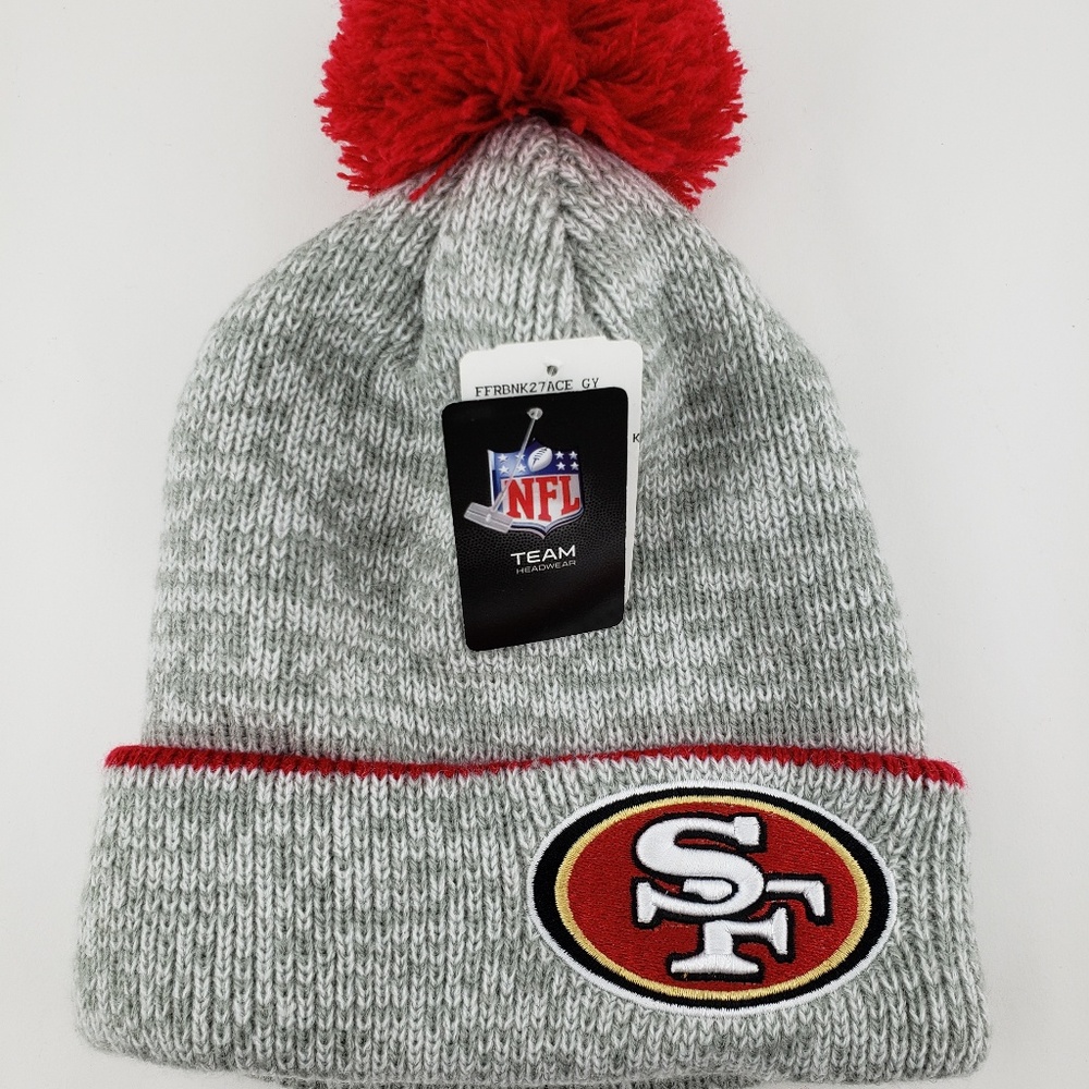 San Francisco 49ERS Offical NFL Grey Knit Hat